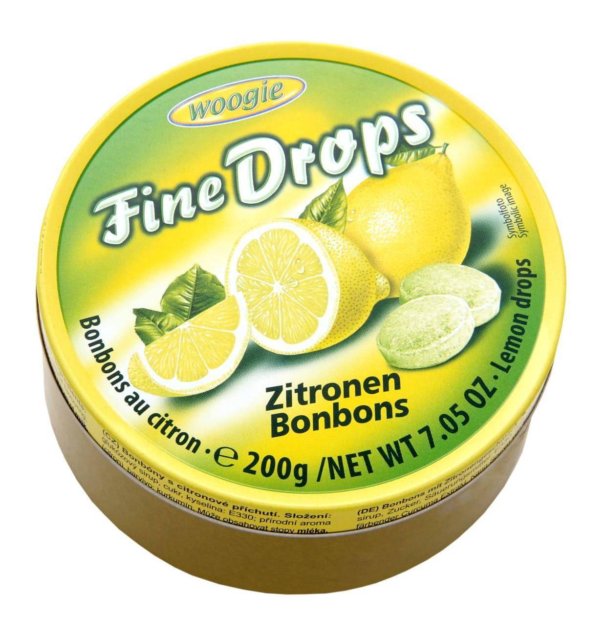 Woogie Zitronenbonbons in einer Dose 200g