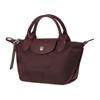 Longchamp Le Pliage Néo 17 Short Handle Fabric Dumpling Bag Mini Women Handbags Dark-Red 1500598P52