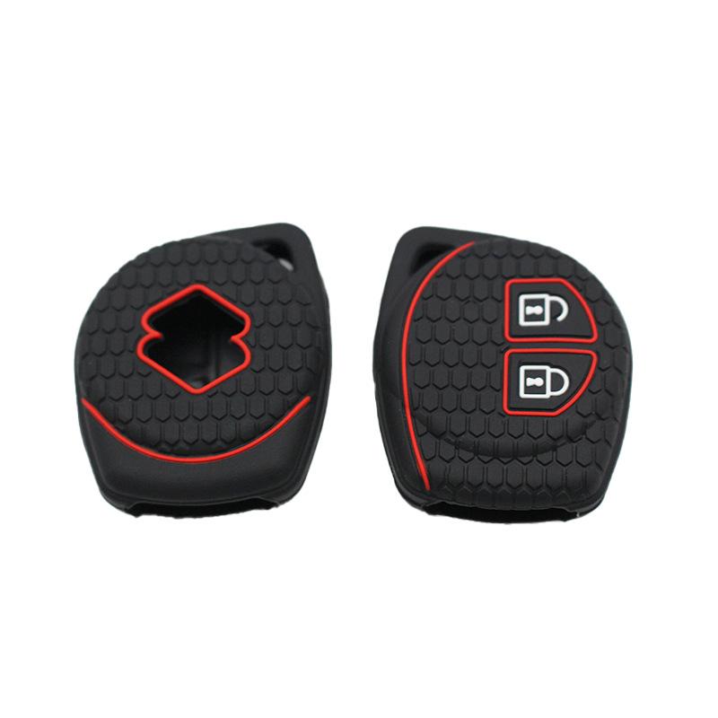 

1Pcs Remote Repair Holder Silicone Keyless Cover For Esteem Baleno Sx4 Grand Vitara Jimny Liana Ignis 2Button Car Key Fob