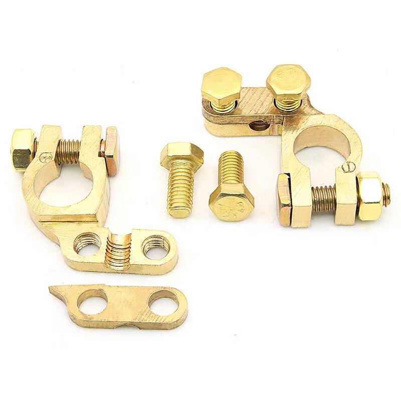 Bailixi Pure Brass Thickened Car Battery Terminal Clamps