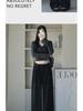 High Waist Striped Silk Chenille Wide-Leg Pants for Autumn/Winter