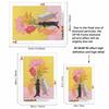 Diamond Art Kit DIY Cats and Floral Bouquet Pattern Full Drill Rhinestone Painting Canvas Handmade Wall Decor for Home Art Decoration Craft