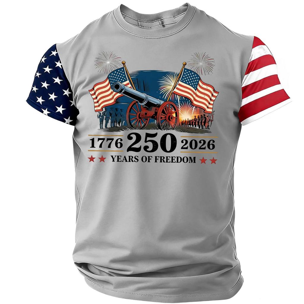 Men's Casual Round Neck Lightweight Breathable Short-Sleeve Top