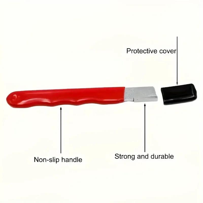1PC Portable Knife Sharpener Garden Scissors Kitchen Knife Mouth Sharpener Scraper Edge Trimmer Edge Scraper