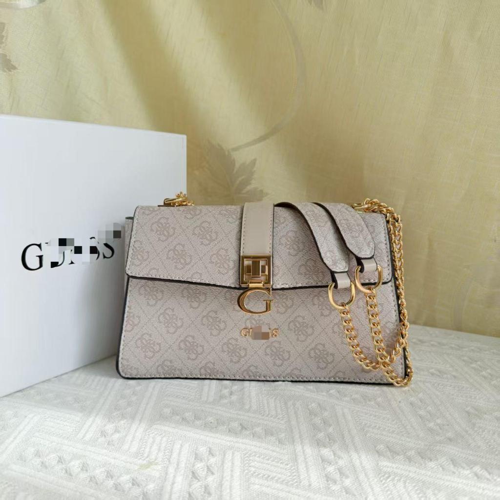 Guess Home Neue Mode G-Print Kleines Quadratisches Ketten-Klappen-Crossbody-Schultertasche