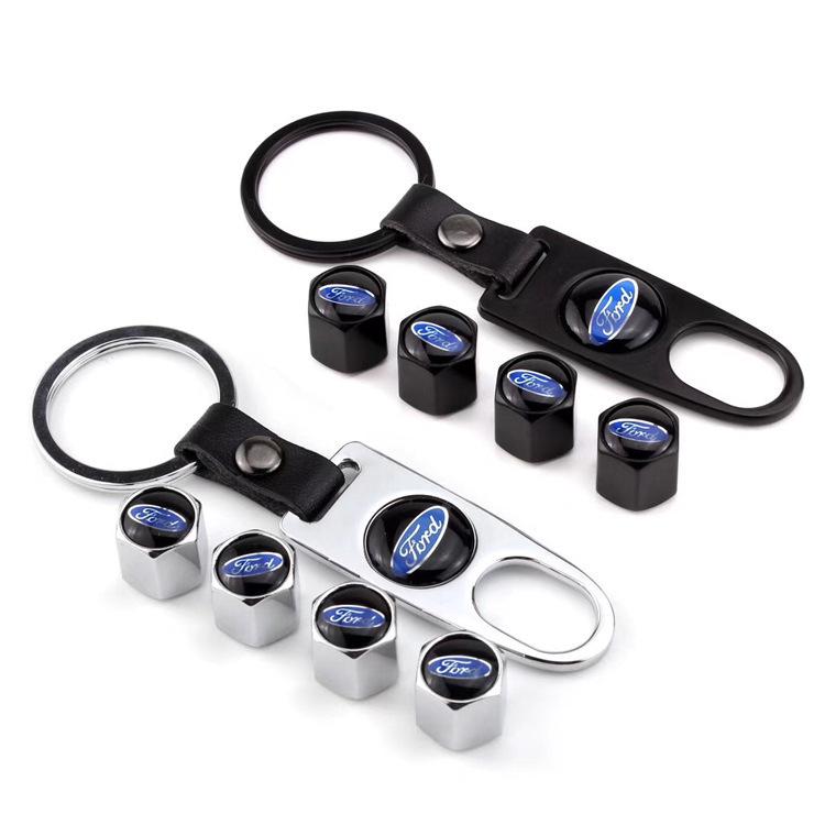 Car Logo Tire Valve Caps - Metal Modified for Air Valves