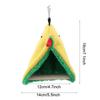 Triangle Shape Parrot Hammock Hanging Design Snuggle Cave Style Bird Hideaway Cave Material Cage Mounting Hanging Bird Cave