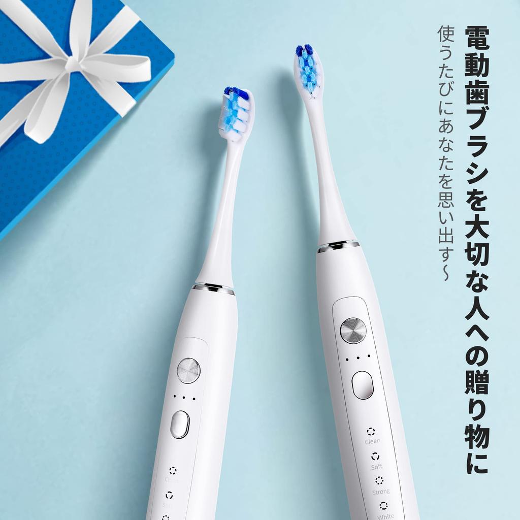 Pureplove Electric Sonic Portable Toothbrush with USB IPX7 5 Brushing Quiet Soft Low Bad Breath Tartar Plaque Business Toothbrush, Toothbrush,