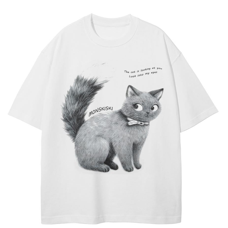 Streetwear Zabawny T-shirt z grafiką Bawełniany T-shirt Unisex Topy Koszulki Letnie Krótkie Rękawy T-shirt