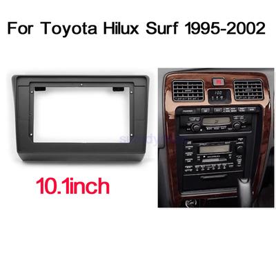 10,1 polegadas tela grande 2 din android rádio de carro fáscia quadro para toyota hilux surf 1995-2002 painel do carro kit de montagem do painel