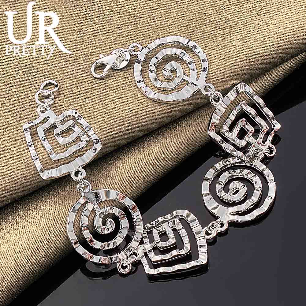 925 Sterling Silver Wave Bracelet Fashionable Wedding Jewelry