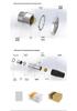 Zhonglian HR25 Gold-Plated Circular Aviation Plug - High-Precision Solderable Board Mount Quick Connector Socket