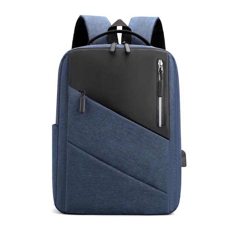 New backpack men's business computer bag USB charging student leisure backpack school bag