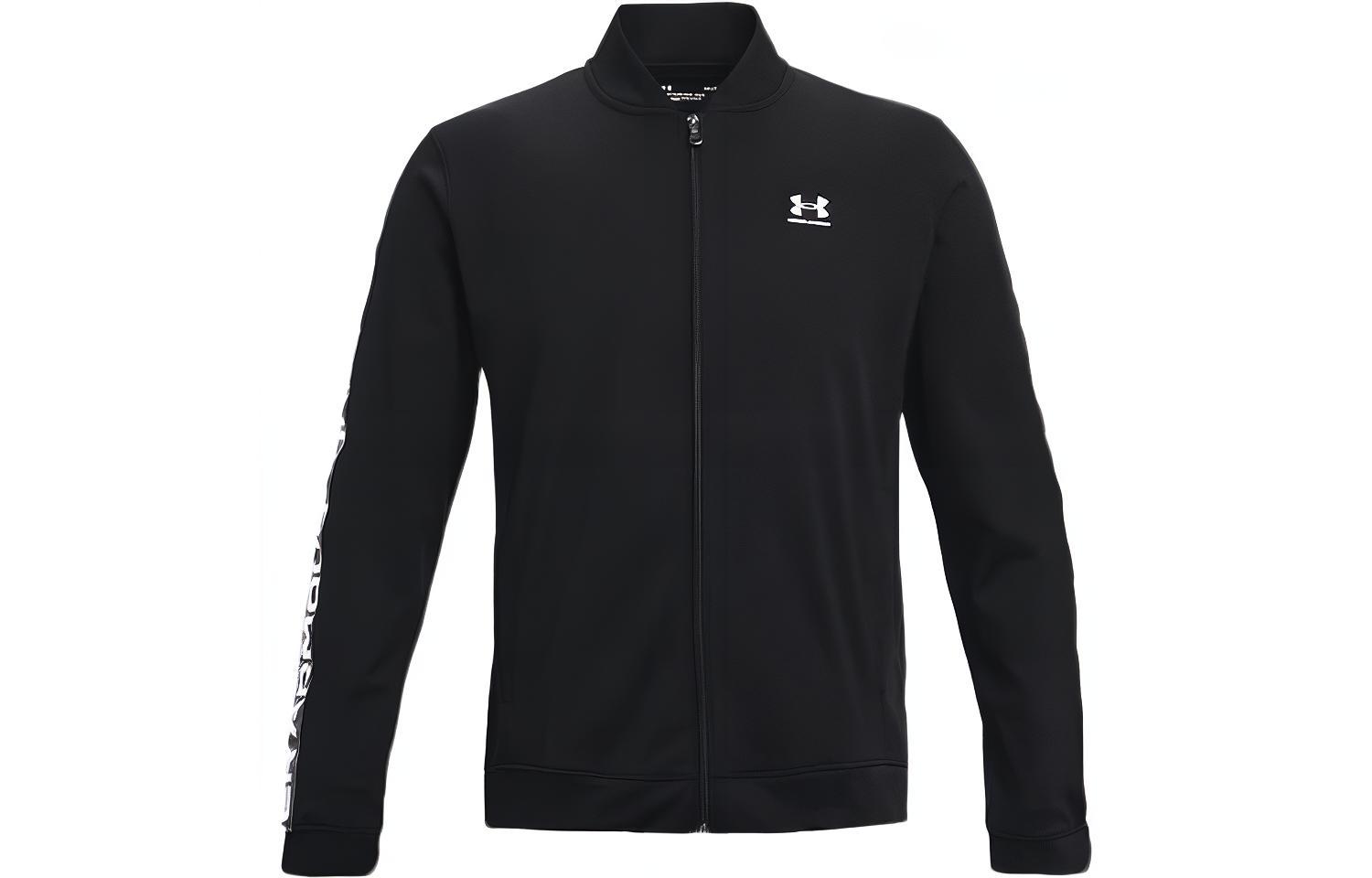 Under Armour Tricot Jackets Men s Black Baseball Collar Moderate Other 1366208-001 M
