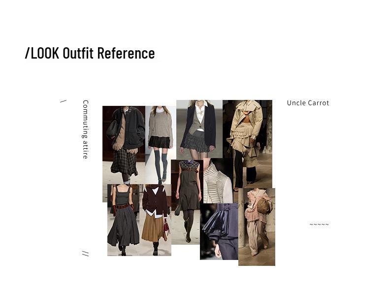 High-Waisted Woolen Pleated A-Line Mini Skirt - Women's Autumn/Winter 2025