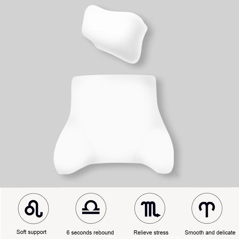 Pernă universală pentru gât pentru mașină, tetieră reglabilă pentru pernă pentru scaun de birou, pernă de spumă cu memorie 3D, pernă pentru mașină în patru anotimpuri, lombară