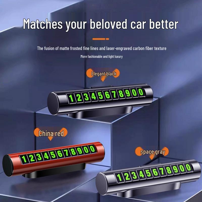 Luxury Temporary Car Parking Number Plate with Company Logo