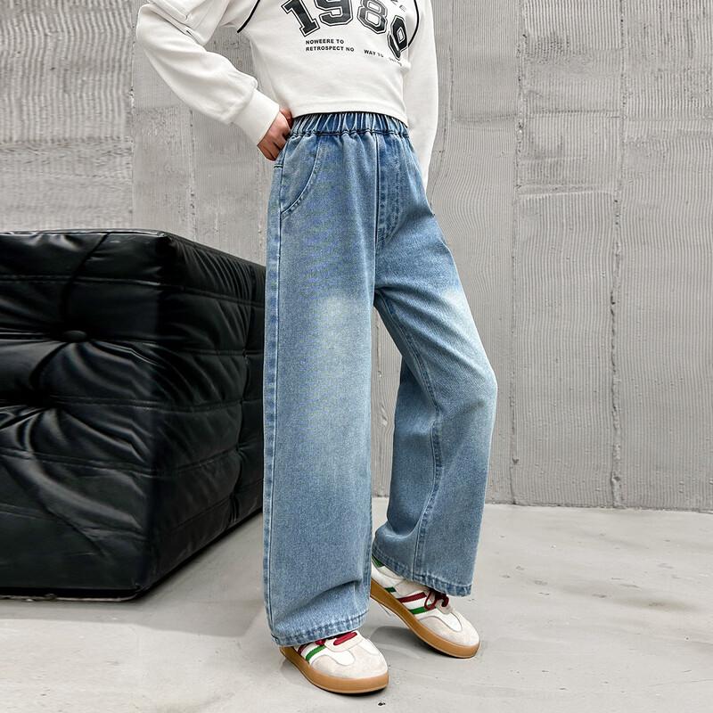 Weite gerade Jeans für Mädchen