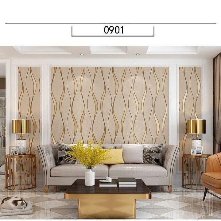 Luxury 3D Water Ripple Wallpaper Premium Suede Non-Woven Wall Covering, Breathable & Eco-Friendly TV Background, Living Room, Bedroom Decor (Unpasted)