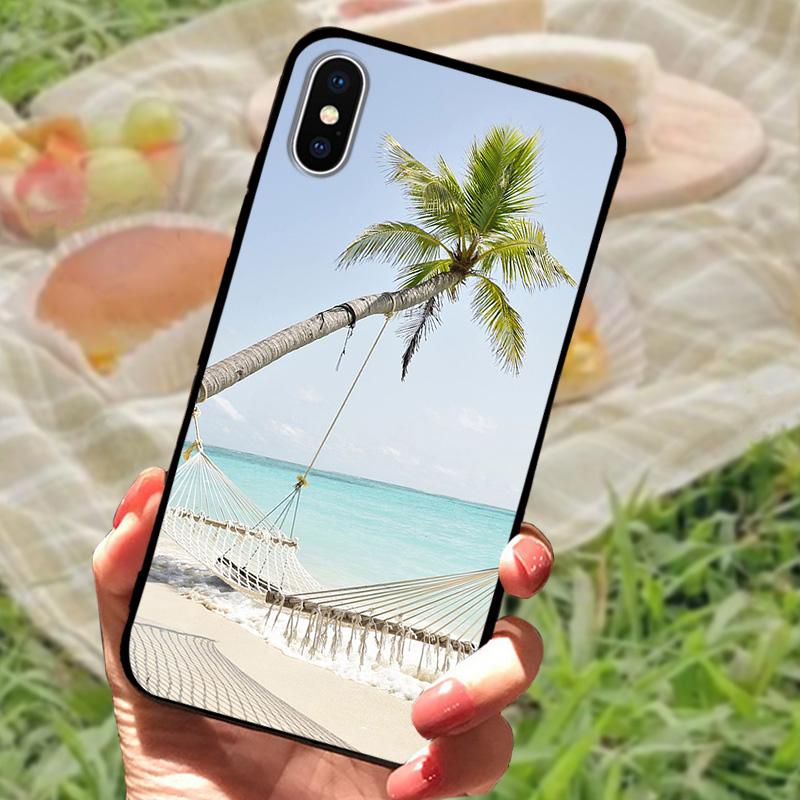 For Apple iPhone XS Soft Case X XR TPU Silicone Phone Back Cover For iPhone XS Max Fashion Printed Covers Case Protective Fundas