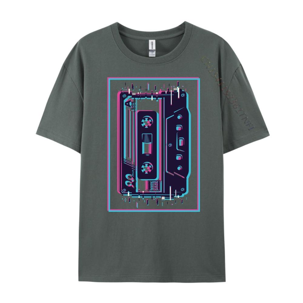 Aesthetic Mixtape 80s 90s Cassette Shirts Graphic Tee Men Cotton Camisetas De Hombre Free Shipping Clothes Casual