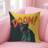 Mf D-Doom Madlibb Singer Cushion Cover Natural Linen Pillow Case Double-Sided Print Decorative Sofa Pillowcase Home Decor Gift