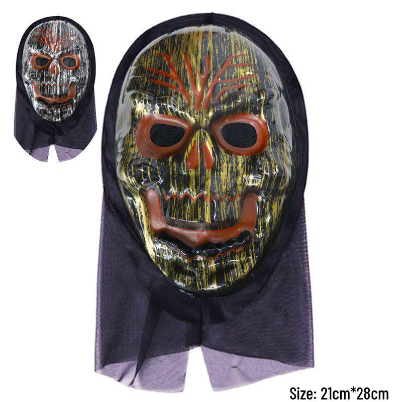 Pullover Ghost Skull Halloween Prank Mask - Shock & Scream Masquerade Face