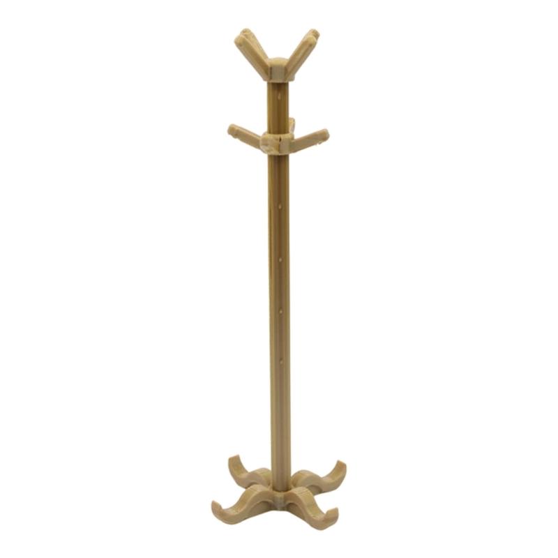 Doll House Furniture Coat Hanger Organizer Stand Plastic Clothes Rack For Realistic Miniature Scene Arrangement Supply