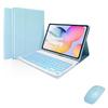 A11 Plus Tablet Bluetooth Keyboard Case With TPU Cover Stand Function 3-Fold Design Backlit Travel Work Study