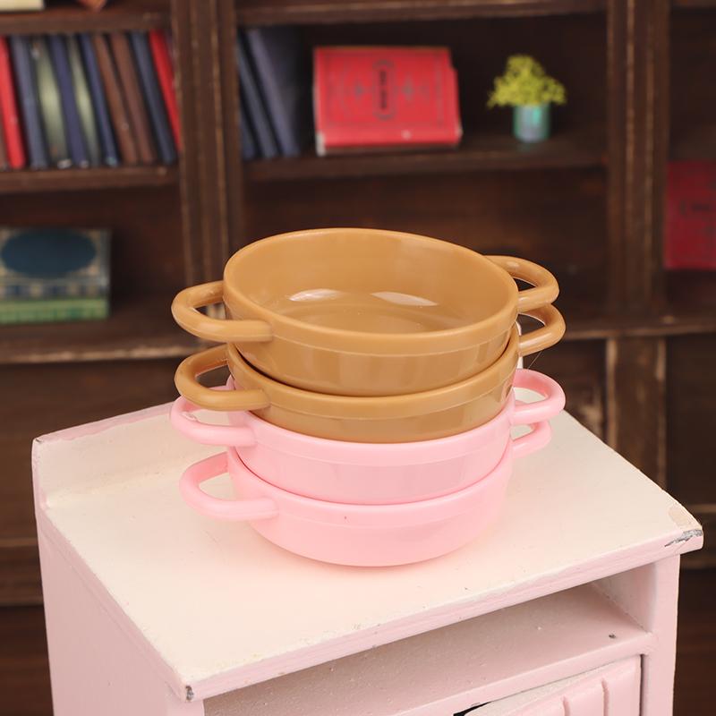 5Pcs 1/12 Dollhouse Simulation Soup Pot Model Dollhouse Miniature Kitchen Cookware Decoration Dolls House Accessories