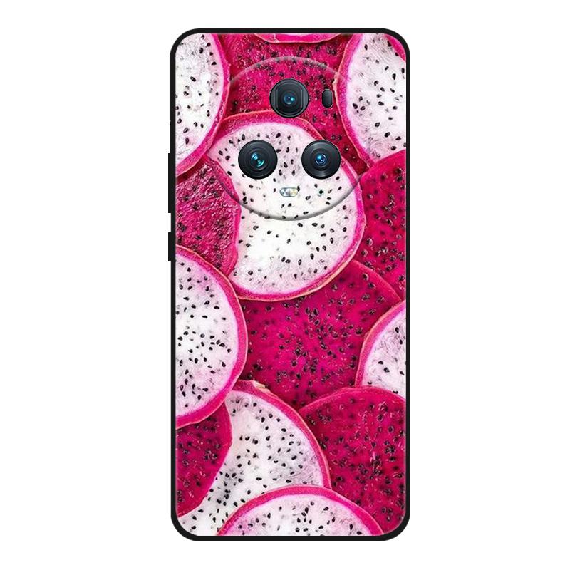 Funda For Honor Magic 5 Pro Phone Case Cute Cartoon Cat Black Silicone Soft Back Cover Case For Honor Magic5 Pro Case PGT-AN10