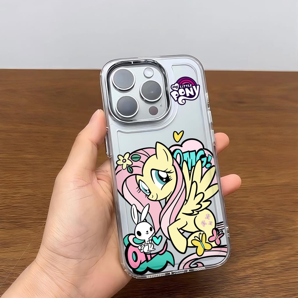 Cute cartoon My Little Pony Phone Case For iPhone 17 16e 16 15 14 13 12 11mini Pro Max X XR XSMAX 8 7 Air Plus Transparent Cover