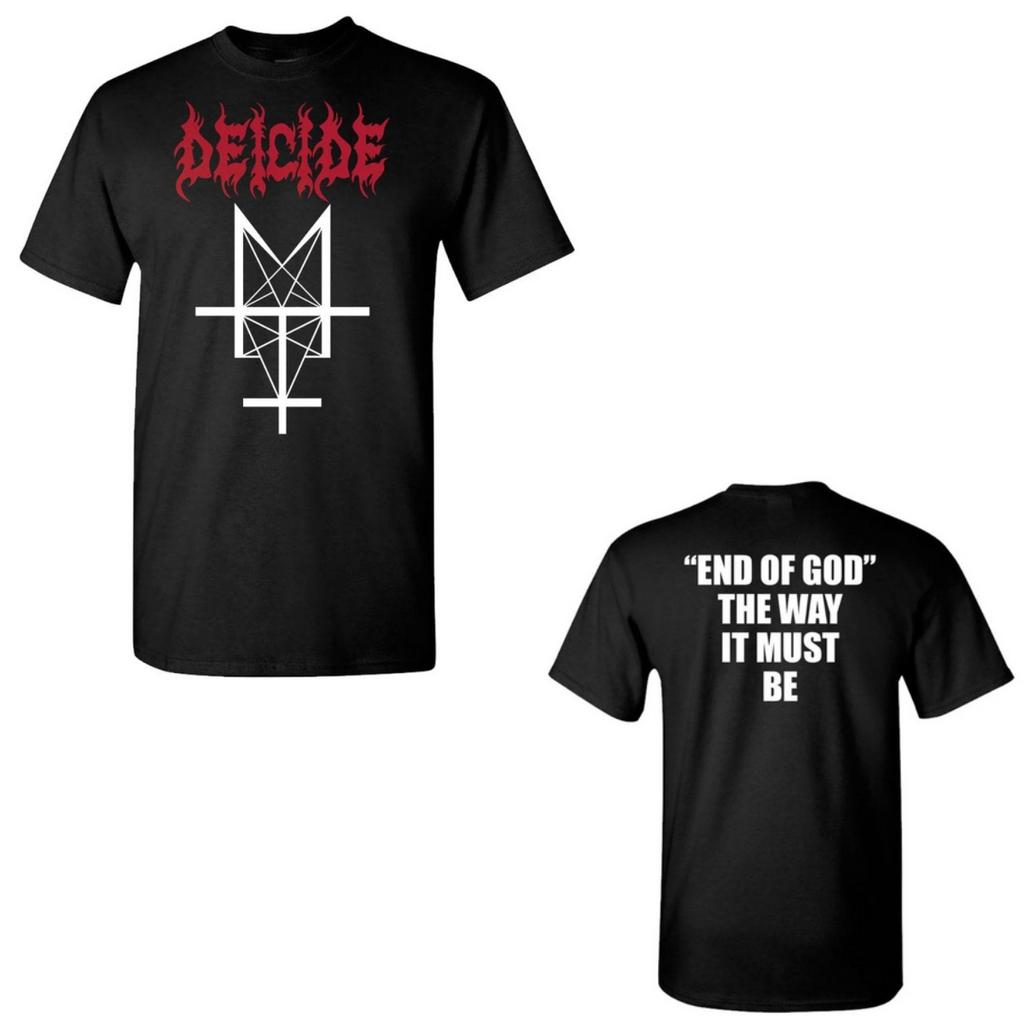 Deicide Band Graphic Cotton T-shirt Unisex Summer Short Sleeve Fashion Brand Tee Luxury Casual Vintage Retro Top