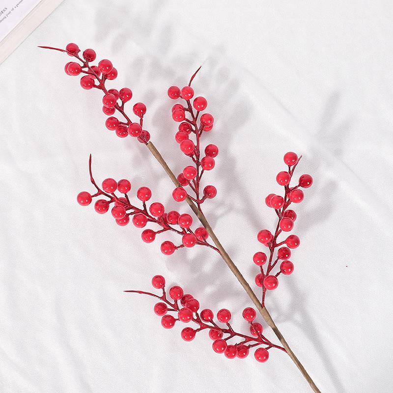 Weihnachtsdekoration Künstlicher Beerenstrauß Christbaumschmuck für Heimzimmerdekor Navidad Neujahr 2026 Geschenkaccessoire