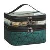 Kosmetyczka Rozkładana Geometryczna Zielona 23X15,5X9 Cm Organizer Wow