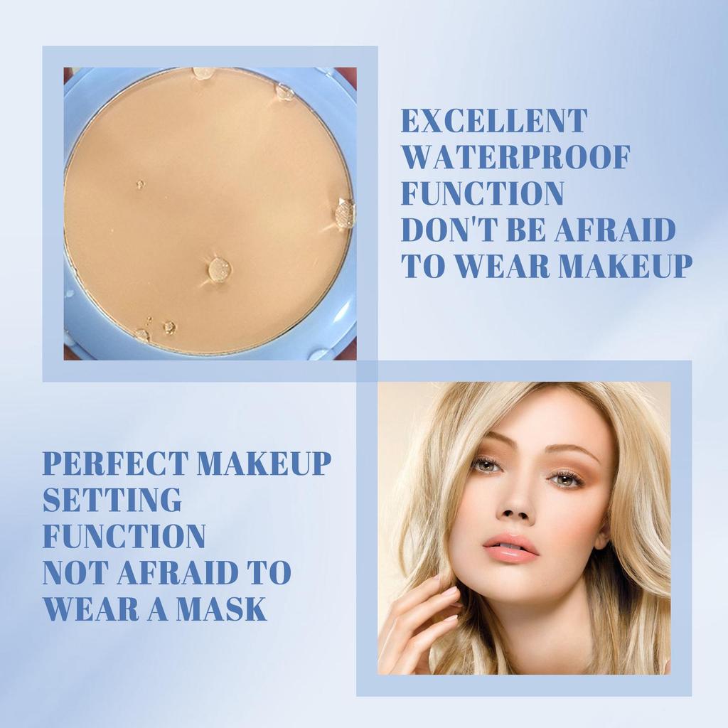 Face Setting Powder Oil Control Invisible Pores Waterproof Matte Breathable Increase Luster Long Lasting Natural Setting Powder