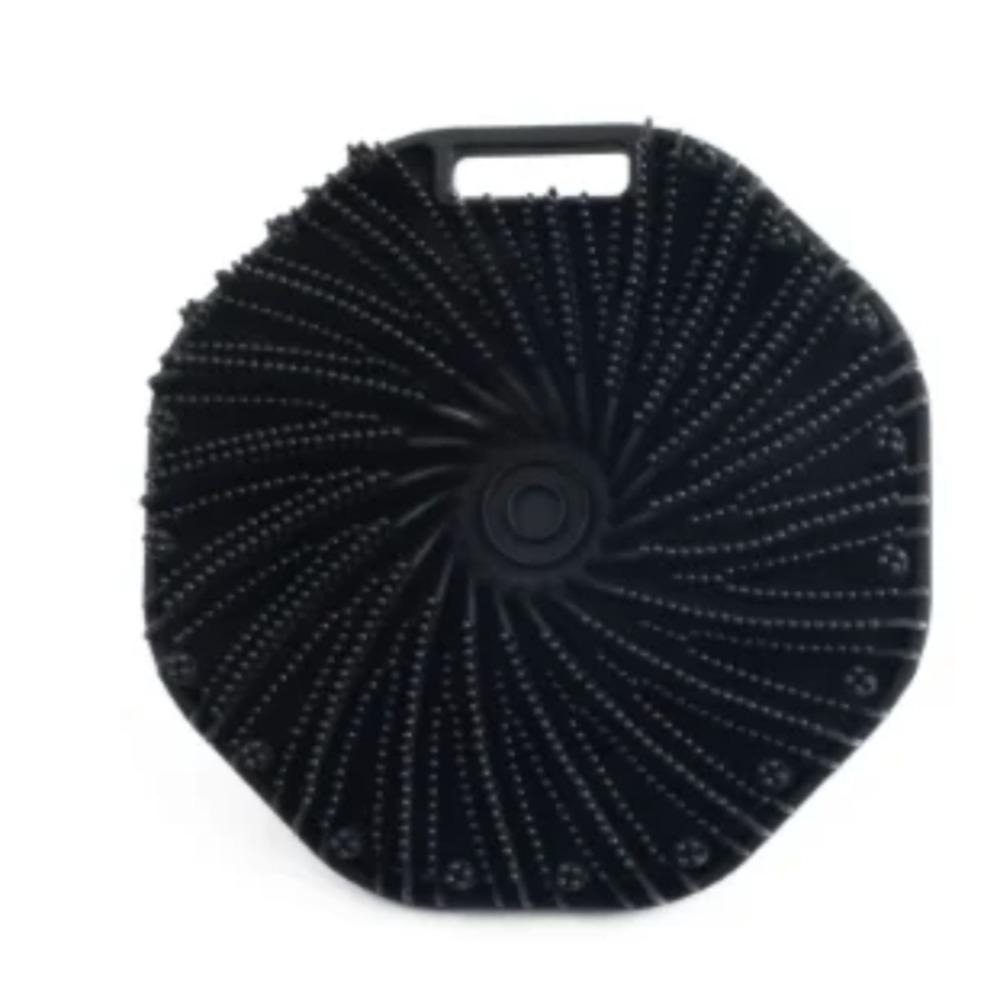 

Мягкая щетка для тела с эргономичной ручкой, портативный массажный душ, чистка, отшелушивание, домашний инструмент чёрный