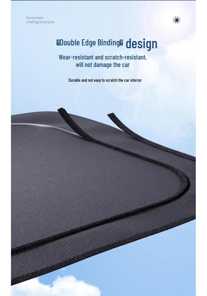Leopard Titanium Sunshade: Heat Insulation Windshield Cover for Sedan