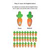 Children Pulling Carrot Language Learning Toys Montessori Game Wooden Box Farm Harvest Radishes Alphabet Early Educational Toys