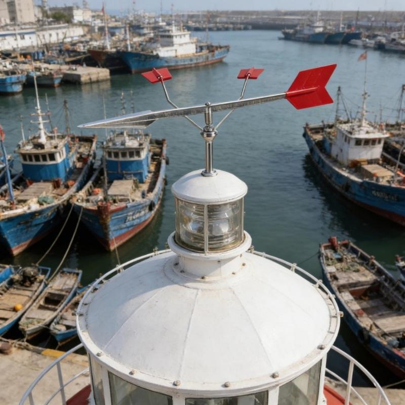 Stainless Steel Wind Direction Indicator Reflective Design Weather Vane for Night Navigation Safety on Boats
