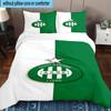 3PCS Green Saint-Etienne Football  Bedding Set,Including 1pc Duvet Cover And 2pcs Pillowcases Perfect for Bedroom, Dormitory, Fan Christmas Gift