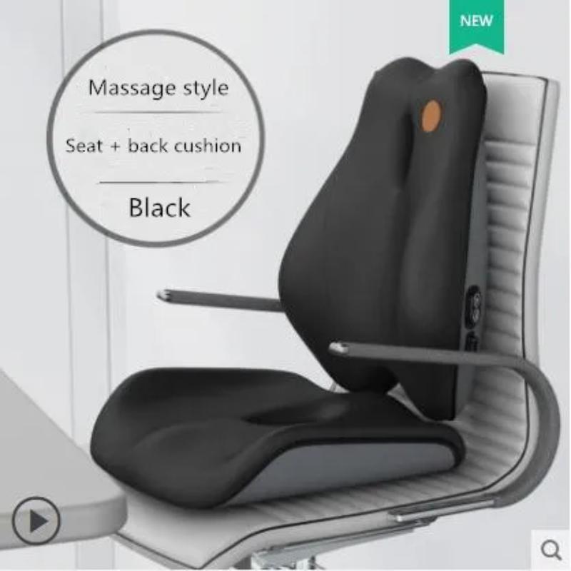 Memory Foam Seat Cushion Orthopedic Pillow Coccyx Office Chair Cushion Support Waist Back Pillow Car Seat Hip Massage Pad Sets