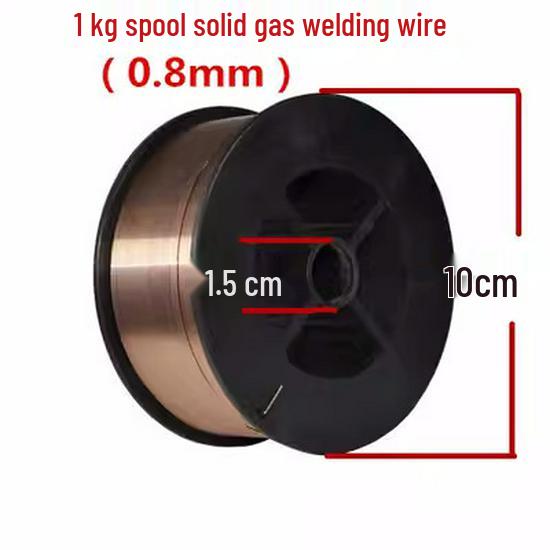 Compact Gasless MIG Welder with Self-Shielded Flux-Cored Wire, 0.5 Kg Spool, 1.0mm for Carbon Steel.