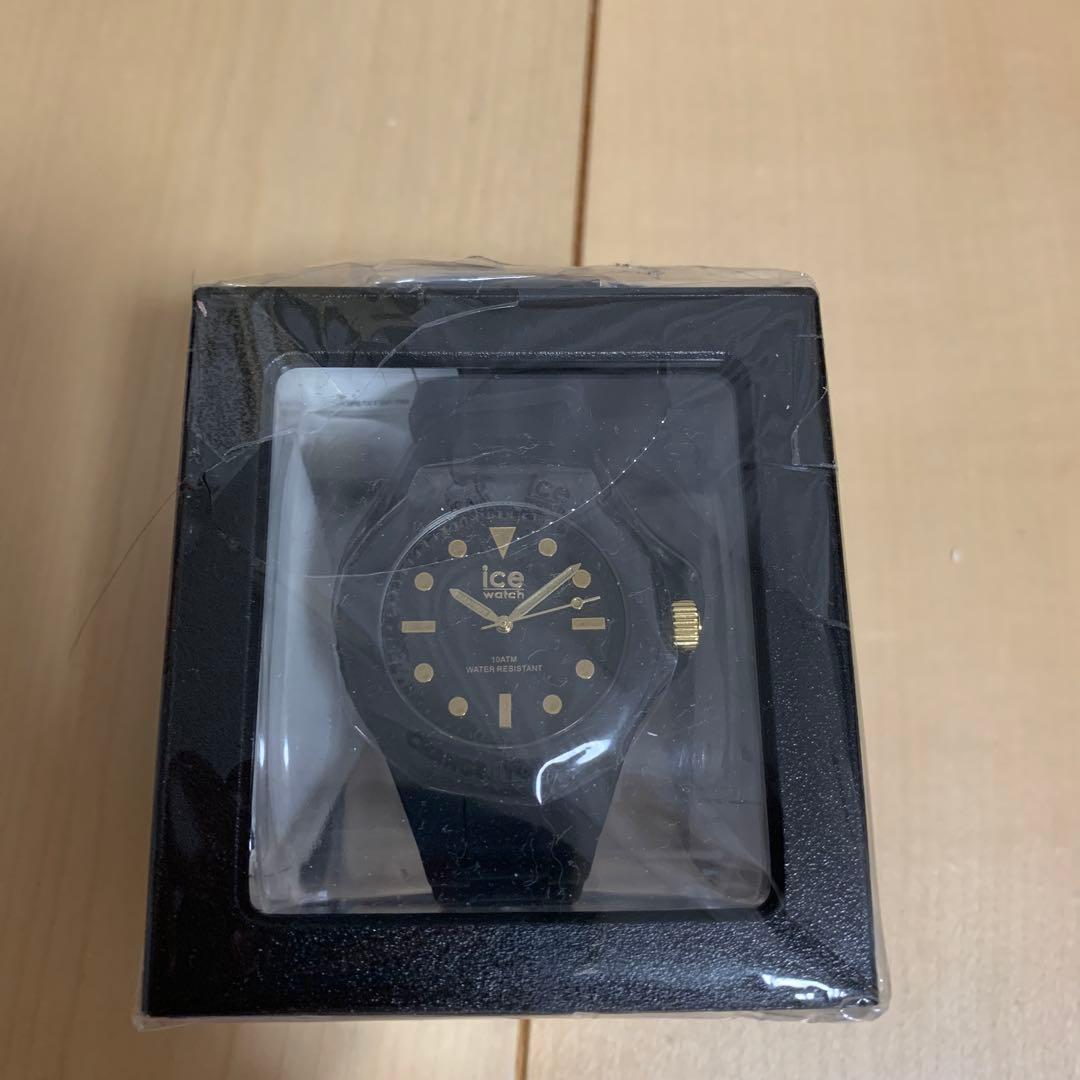 Used ice watch black gold small battery dead 019143