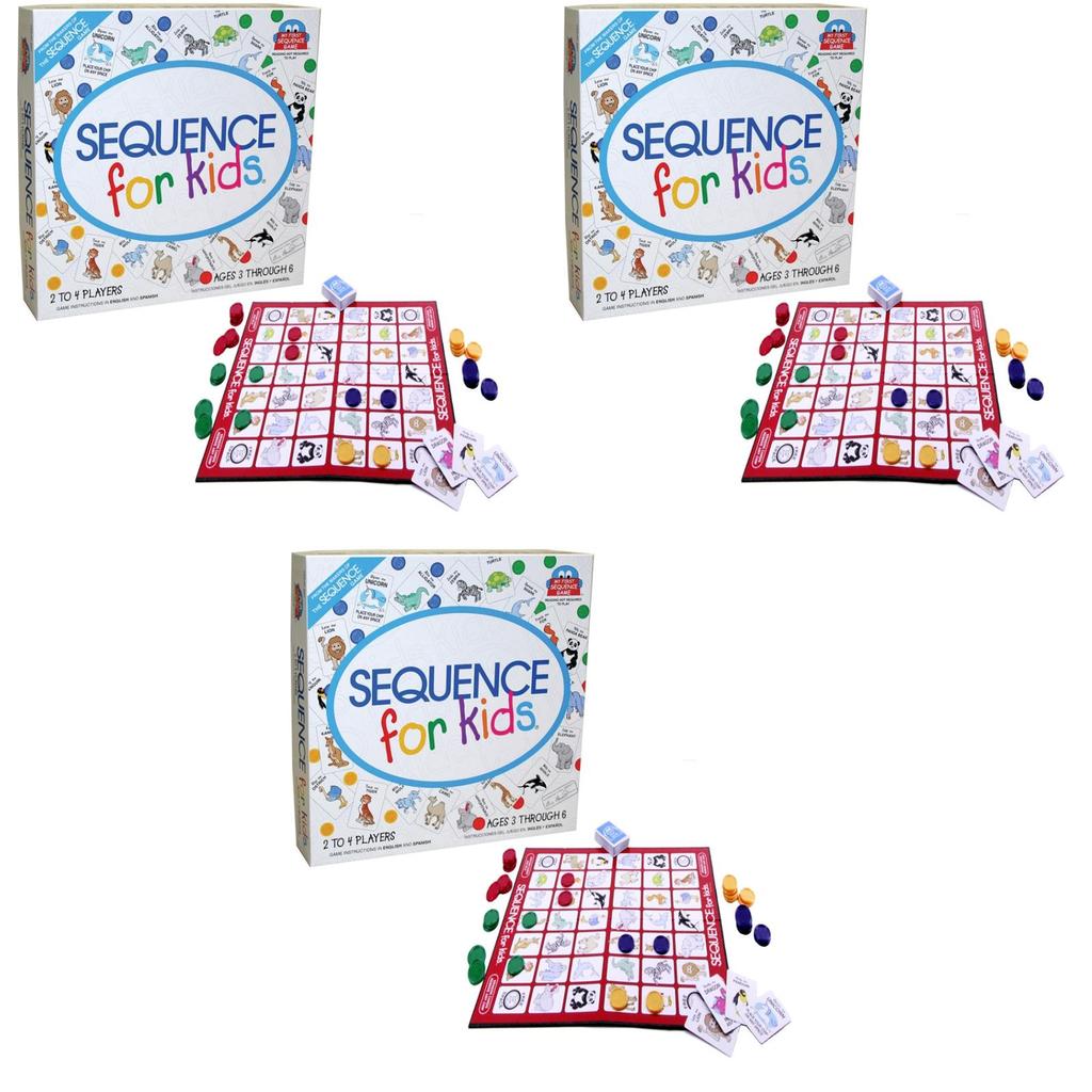 Sequence Kids Board Game No Reading Required Party Game For Logical Thinkers
