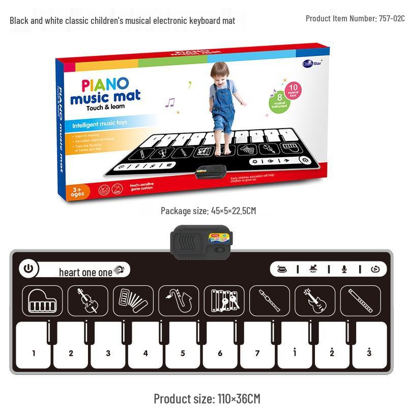 Aozheng Electronic Foot Pedal Piano: Children's Educational Music Blanket with Multiple Instrument Modes