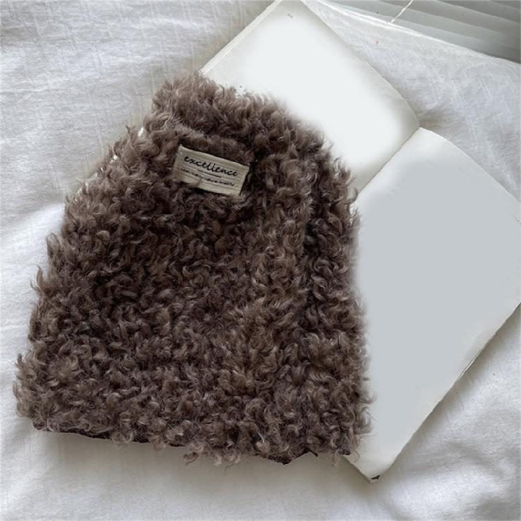 Women Warm Furry Leg Warmers with Letter Label Leg Covers Aesthetic Fuzzy Boot Cuffs Footless Socks for Winter Days