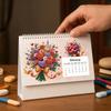 Sada stolního kalendáře Diamond Art, Kreativní sada kalendáře Diamond Art na rok 2027, 12 měsíčních kalendářů od ledna do prosince, Samostatně vyráběný stolní kalendář pro dekoraci domácí kanceláře