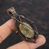 Spessartine Garnet In Limestone Pendant Copper Wire Wrapped Jewelry Rainbow Moonstone Gemstone Jewelry Handmade Copper Pendant Gift For Him