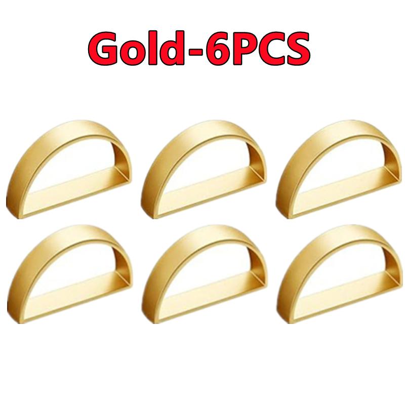 Najnowsze 12-2 szt. Metalowe Pierścienie na Serwetki w Kształcie Litery D Stojak na Serwetki Stołowe Dekoracja Stołu na Przyjęcie Urodzinowe Weselne Boże Narodzenie Kolację Pierścienie na Serwetki